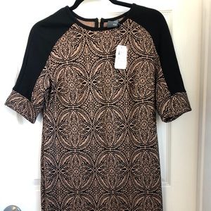 Black and brown dress